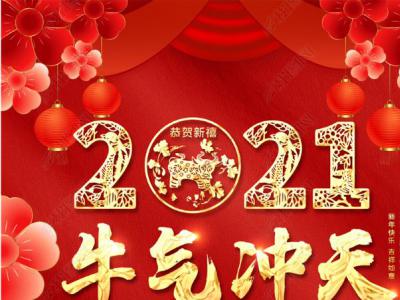 迎新年、賀新春，楊志剛總經(jīng)理攜全體員工向廣大客戶拜年！