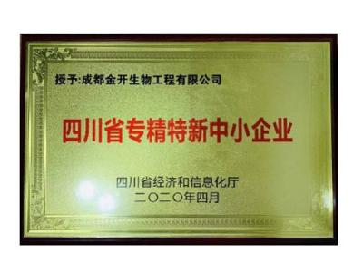 四川省專精特新中小企業(yè)